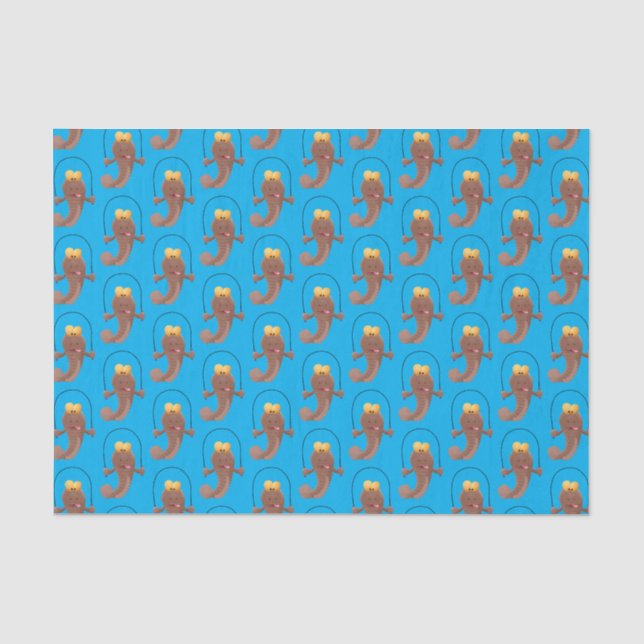 Papier Mousseline Drôle sauter boudskipper poisson dessin animé (Recto)
