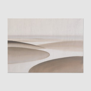 Papier Mousseline Dunes de désert beige minimaliste