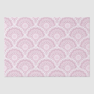 Papier Mousseline Dusky Rose Confetti Dentelle Art Déco Scallops Art