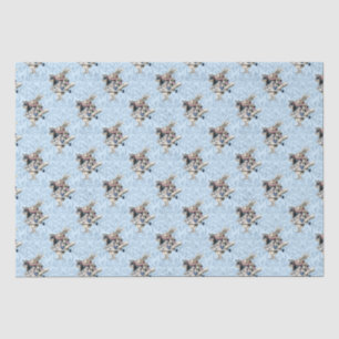 Papier Mousseline Dusty Blue & Pink Alice in Wonderland Baby shower