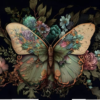 Papier Mousseline Dusty Rose Moth