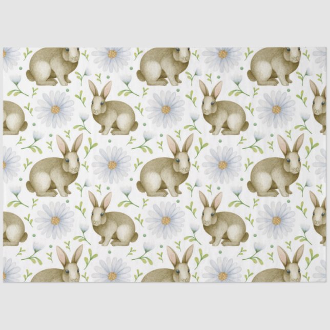 Papier Mousseline Easter Bunny Series Design 3 (Recto)