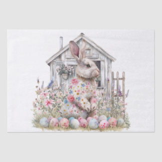Papier Mousseline Easter Spring Bunny Tissue Paper