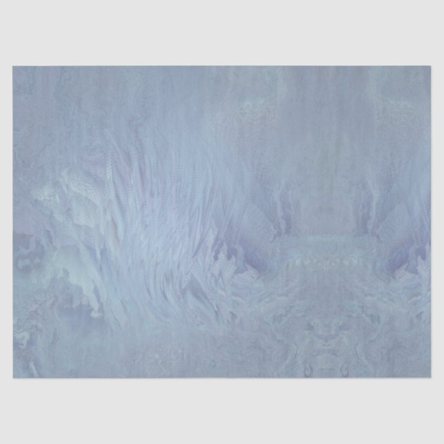 Papier Mousseline Eau calme de l'océan bleu azur (Recto)