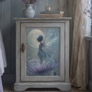 Papier Mousseline Eau-forte de fantaisie de fée bleue enchantée déco