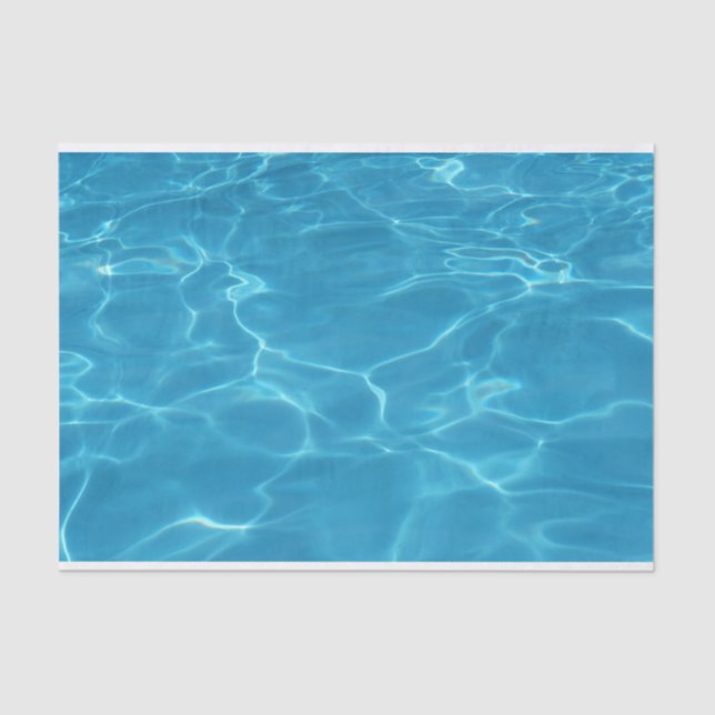 Papier Mousseline Eaux bleues (Recto)