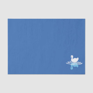 Papier Mousseline Eaux sereines - Conception Motif de Swan Lake