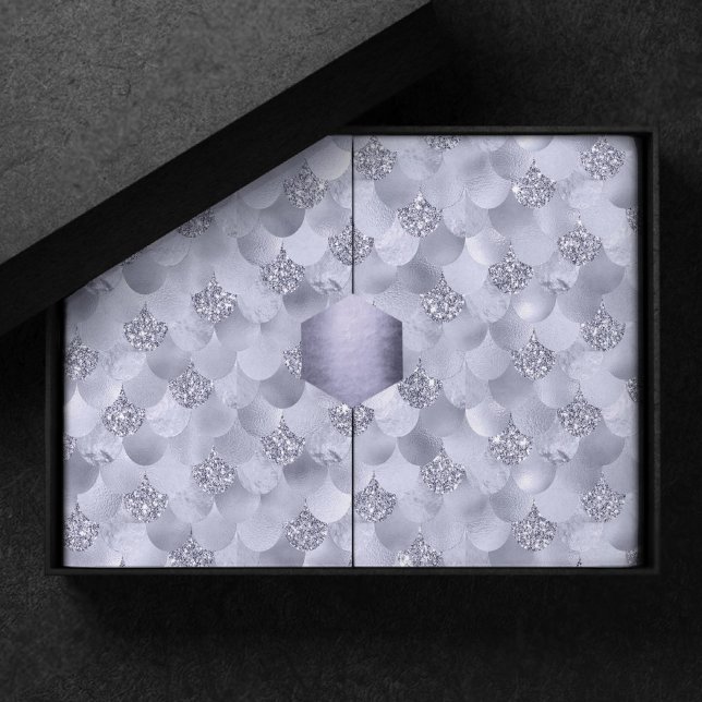 Papier Mousseline Échelles Chic Mermaid | Dusty Lavender Purple Lust (Créateur téléchargé)