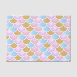 Papier Mousseline Échelles en pastel de sirène