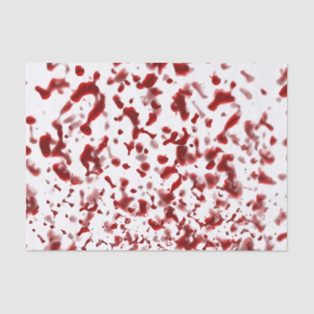 Papier Mousseline Éclaboussure de sang (Recto)