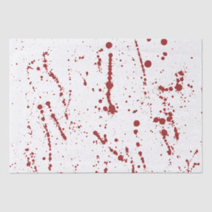 Papier Mousseline Éclaboussure sanglante rouge et blanche, amusement