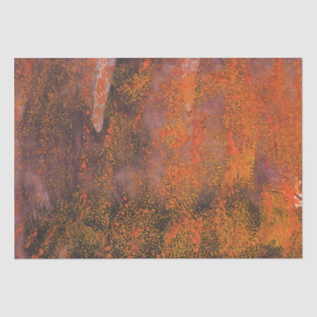 Papier Mousseline éclaboussures orange Abstraites (Recto)