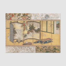 Papier Mousseline Écran Coromandel Peint