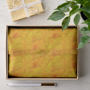 Papier Mousseline Écrasement d'abricot chic floral abstrait