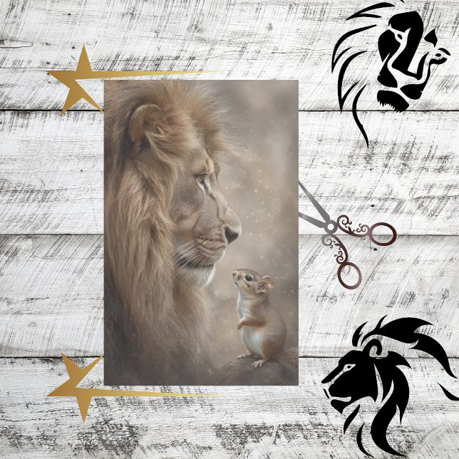 Papier Mousseline Écureuil de Lion de découpage Pause entre les batt (Créateur téléchargé)
