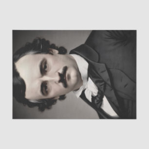 Papier Mousseline Edgar Allan Poe Portrait original
