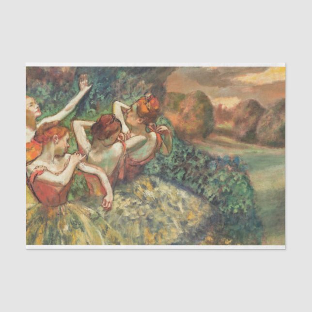 Papier Mousseline Edgar Degas Ballet Ballerina Art (Recto)