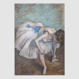 Papier Mousseline Edgar Degas - Danseur assis