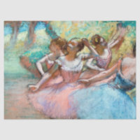 Edgar Degas - Quatre Ballerinas sur scène