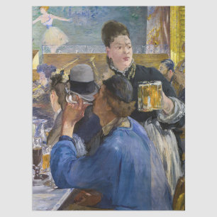 Papier Mousseline Edouard Manet - Coin de café-concert