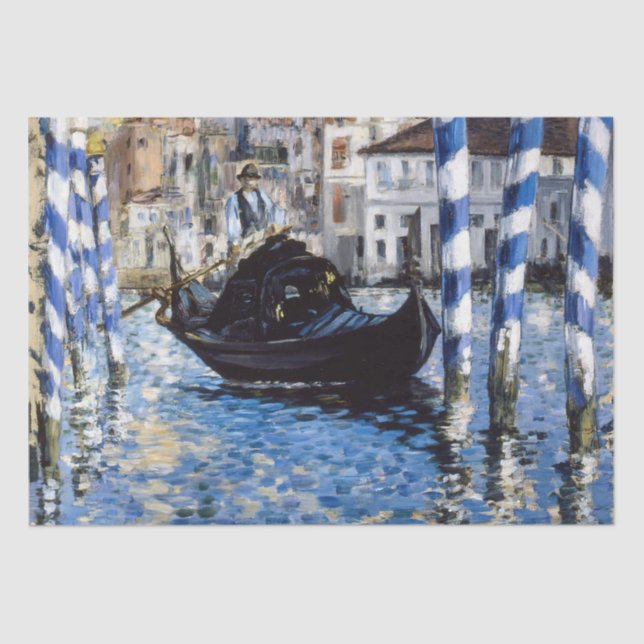 Papier Mousseline Edouard Manet - Grand Canal, Venise (Recto)