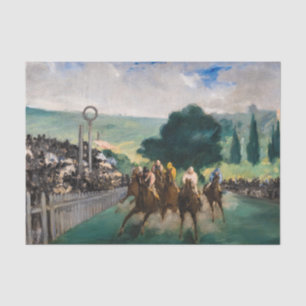 Papier Mousseline Edouard Manet - Les Courses à Longchamp