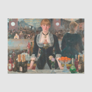 Papier Mousseline Édouard Manet Un bar aux Folies-Bergère