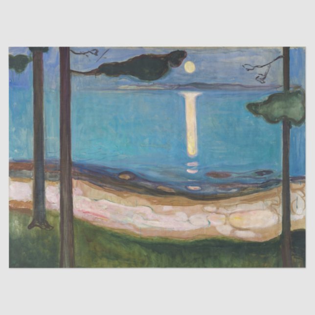 Papier Mousseline Edvard Munch - Lune (Recto)