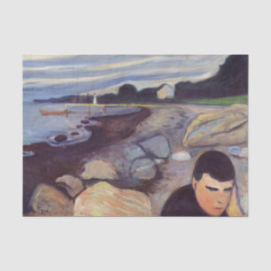 Papier Mousseline Edvard Munch - Melancholy