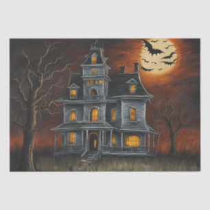 Papier Mousseline Eerie Ci-Dessus : Peinture de maison hantée Découp