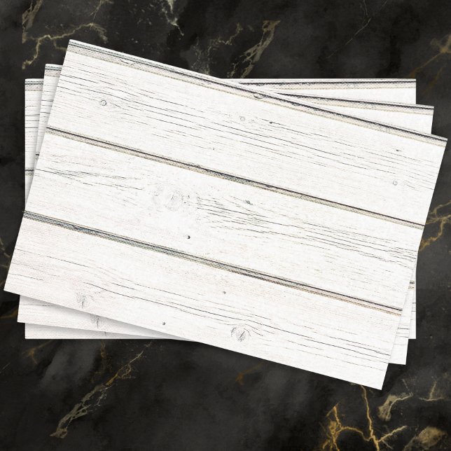 Papier Mousseline Effet Bois Blanc Rustique Bois Style champêtre (Tissue paper with a white wooden appearance, ideal for rustic crafts and gift wrapping)