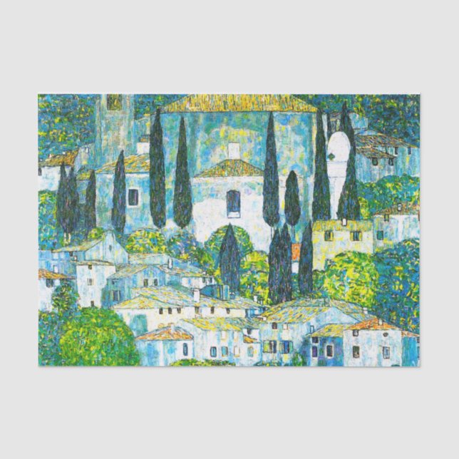 Papier Mousseline Église à Cassone Gustav Klimt (Recto)