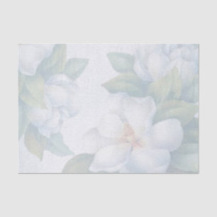 Papier Mousseline Elégance classique Aquarelle blanche Magnolia