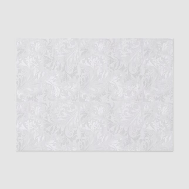 Papier Mousseline Élégance Mariage satiné blanc (Recto)