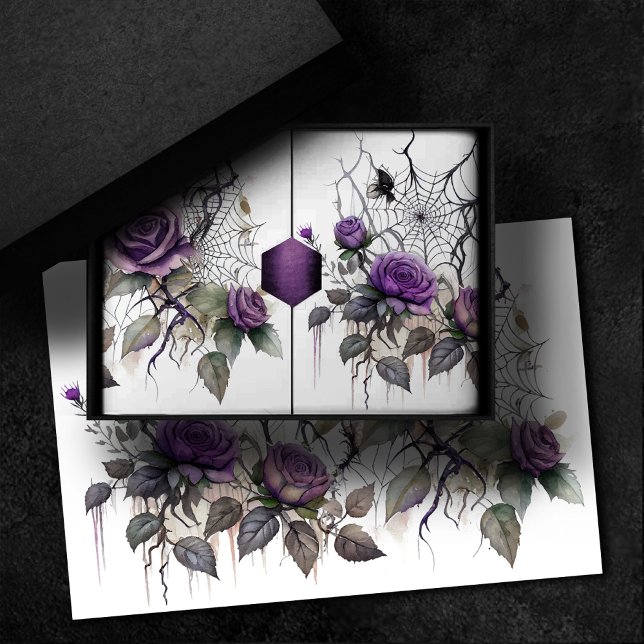 Papier Mousseline Élégance Spiderweb | Déplaisant Beau Rose Floral (Créateur téléchargé)