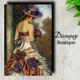 Papier Mousseline Élégance Victorienne Découpe