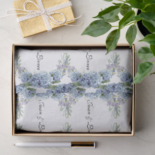 Papier Mousseline Élégant Aquarelle de Fleurs de Ne Pas Oublier