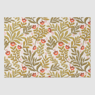Papier Mousseline Elégant aquarelle motif floral