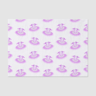 Papier Mousseline Elégant Ballet rose Anniversaire Tutu Aquarelle