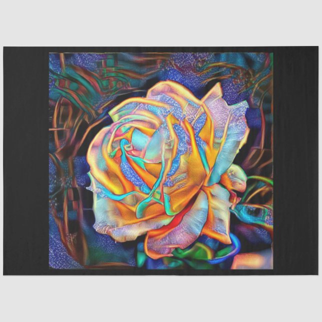 Papier Mousseline Elégant brillant unique Rose Art Dream (Recto)