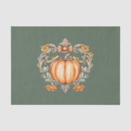 Papier Mousseline Élégant Citrouille Automne