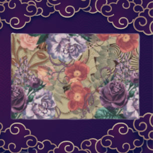 Papier Mousseline Élégant découpage floraux ornés