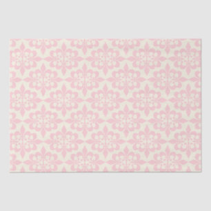 Papier Mousseline Élégant élégant Bébé clair rose Damas Découpage