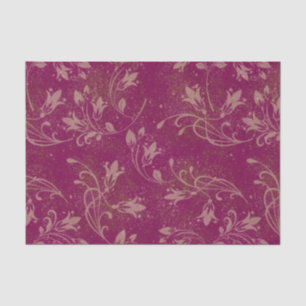 Papier Mousseline Élégant Feuille de bois de rose Grunge