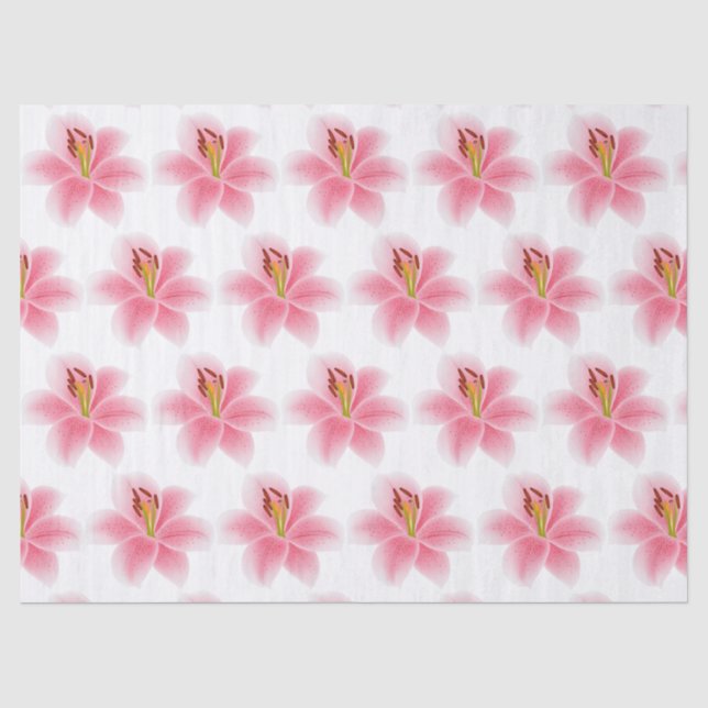 Papier Mousseline Élégant Floral Moderne (Recto)