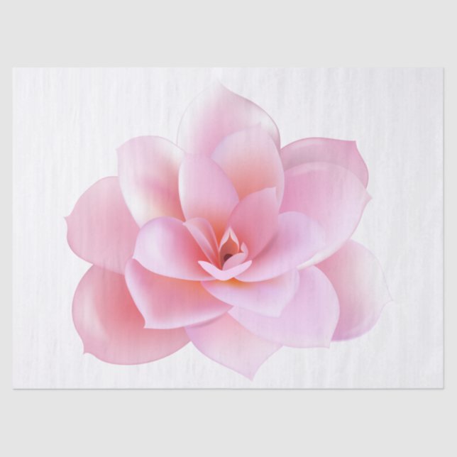 Papier Mousseline Élégant Floral Moderne (Recto)