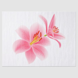 Papier Mousseline Élégant Floral Moderne