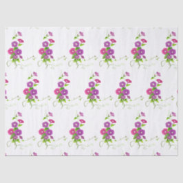 Papier Mousseline Élégant Floral Moderne
