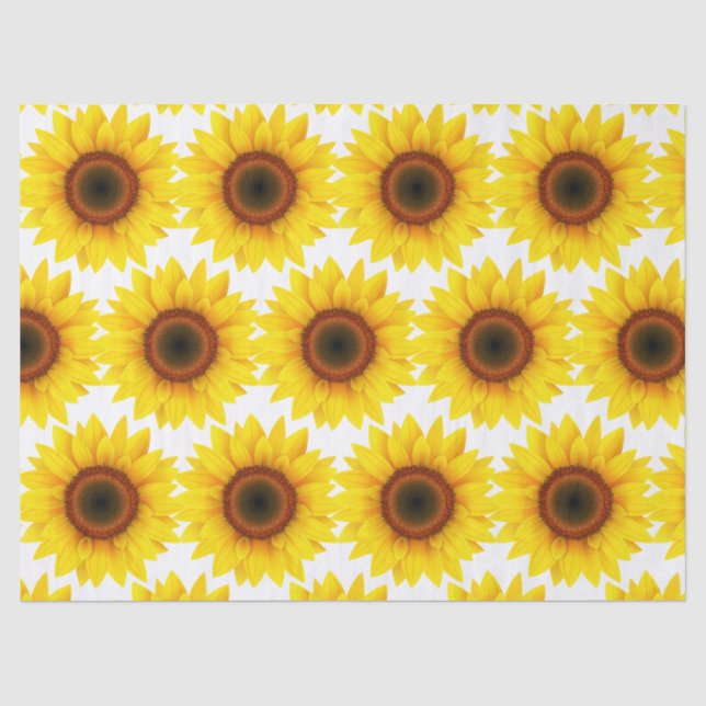 Papier Mousseline Élégant Floral Moderne (Recto)