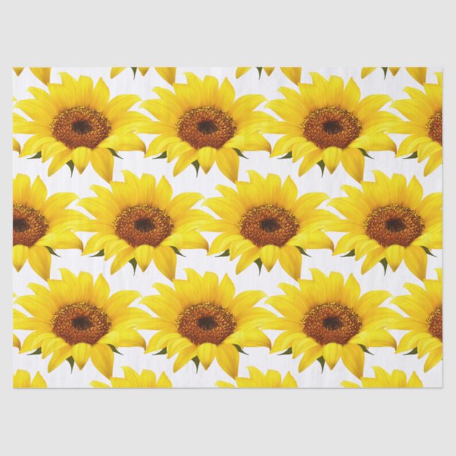 Papier Mousseline Élégant Floral Moderne (Recto)